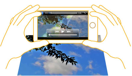 ARマーカーをスマートフォンのカメラで読み取ると、動画再生